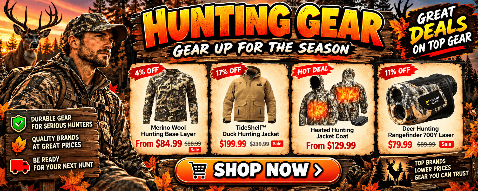 TideWe Halloween Hunting Gears